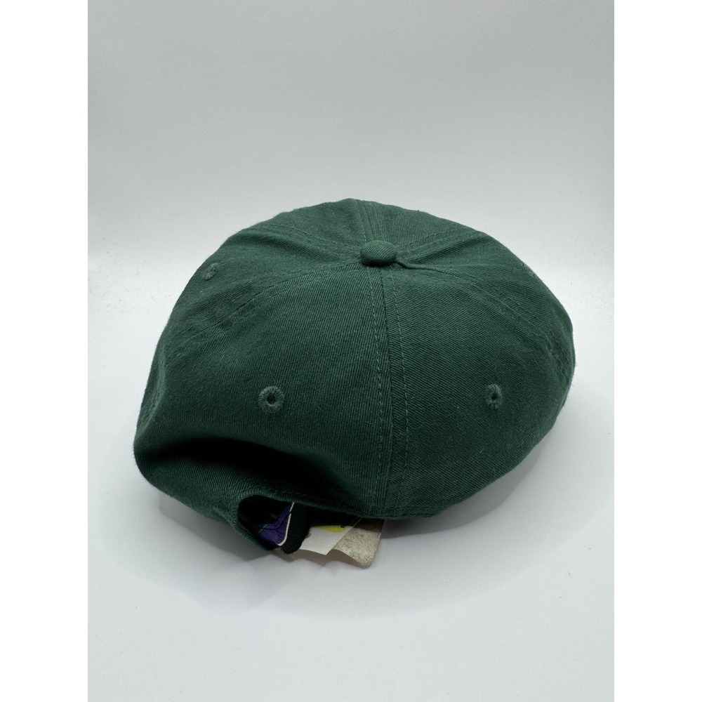 VTG Polo Ralph Lauren Hat PRL Monogram Green Yellow Strapback NWT - Picture 4 of 7